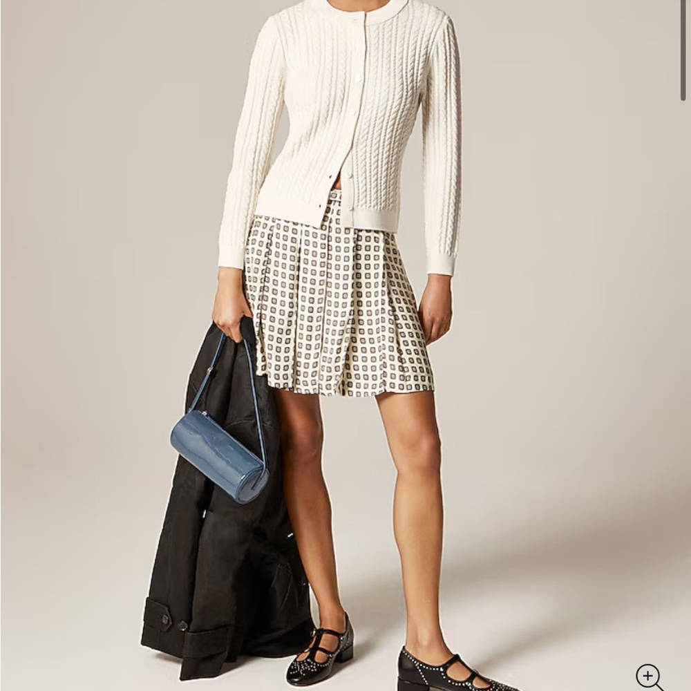 J. Crew Pleated Prep Skirt in Foulard Print 6